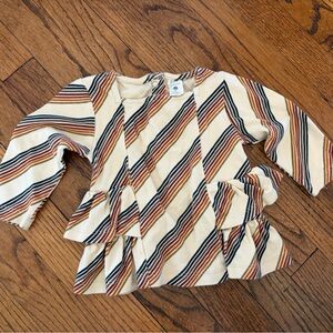 12-18 Mos Kate Quinn 70’s collection cotton side ruffle ballerina top